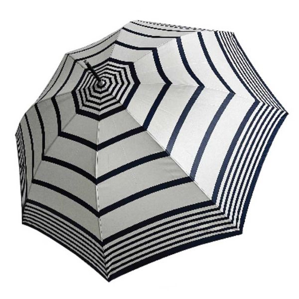 Long Automatic Women's Umbrella Guy Laroche Striped Ecru