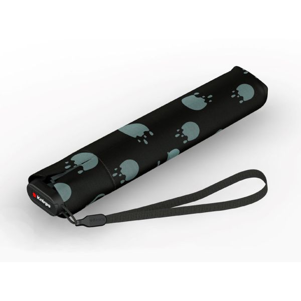 Ομπρέλα mini σπαστή μαύρη Knirps US.050 Ultra Light Slim Manual Folding Umbrella Rainyday Black