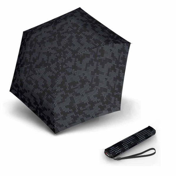 Ultra Light Slim Manual Folding Umbrella Knirps US.050 Think Black