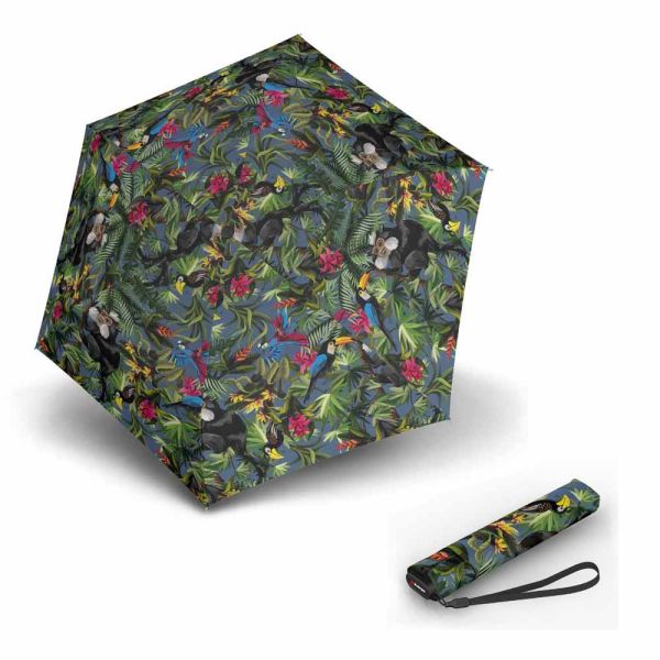 Ultra Light Slim Manual Folding Umbrella Knirps US.050 Tropical