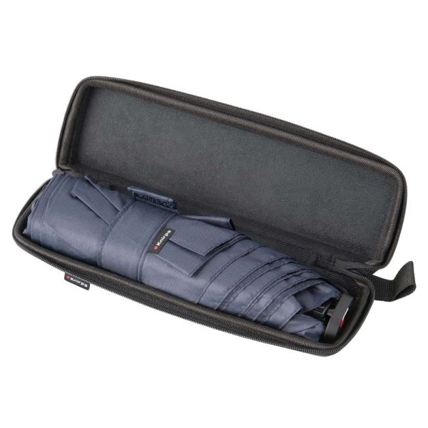 Ομπρέλα mini σπαστή μονόχρωμη μπλε Knirps X4U Ultra Light Slim Manual Folding Umbrella Navy
