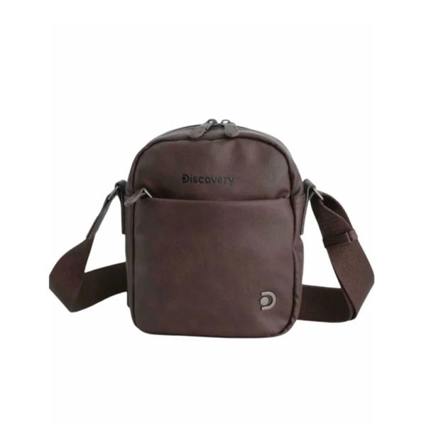 Τσαντάκι ώμου ανδρικό καφέ Discovery Heritage Crossbody D03353.97 Brown