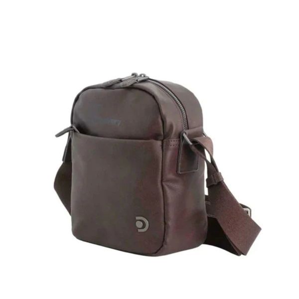 Τσαντάκι ώμου ανδρικό καφέ Discovery Heritage Crossbody D03353.97 Brown
