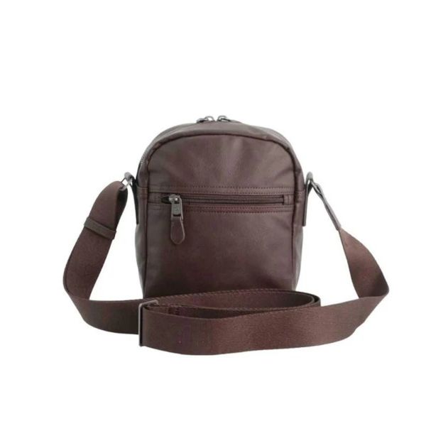 Τσαντάκι ώμου ανδρικό καφέ Discovery Heritage Crossbody D03353.97 Brown