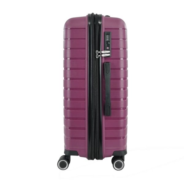 Large Hard Expandable Luggage With 4 Wheels Rain RB80134 75 cm Purple