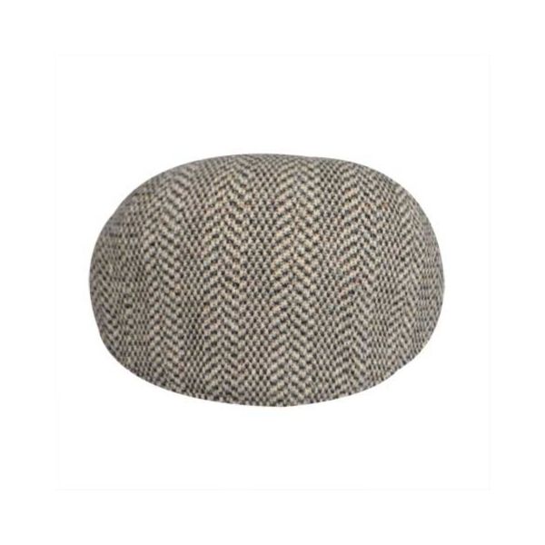 Καπέλο τραγιάσκα χειμερινό μαύρο Kangol Herringbone 507 Cap