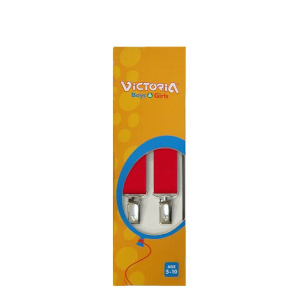 Τιράντες παιδικές κόκκινες Victoria Kid's Suspenders