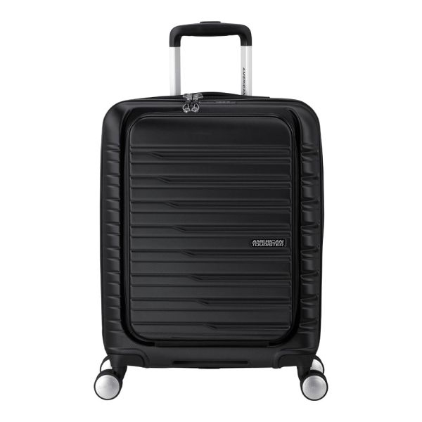 Hard Cabin Spinner Luggage American Tourister Flashline Easy Access 55/20 Shadow Black