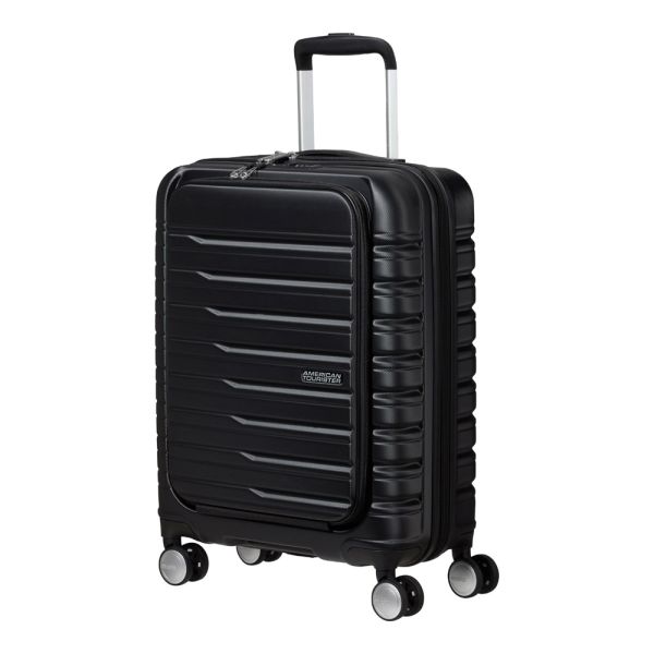 Hard Cabin Spinner Luggage American Tourister Flashline Easy Access 55/20 Shadow Black