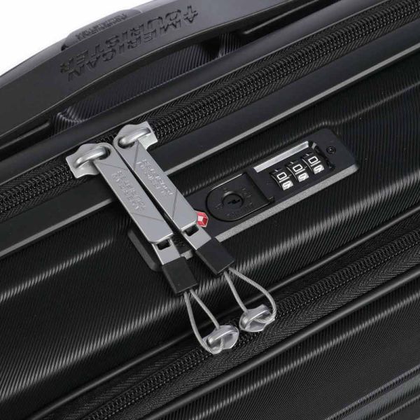 Hard Cabin Spinner Luggage American Tourister Flashline Easy Access 55/20 Shadow Black