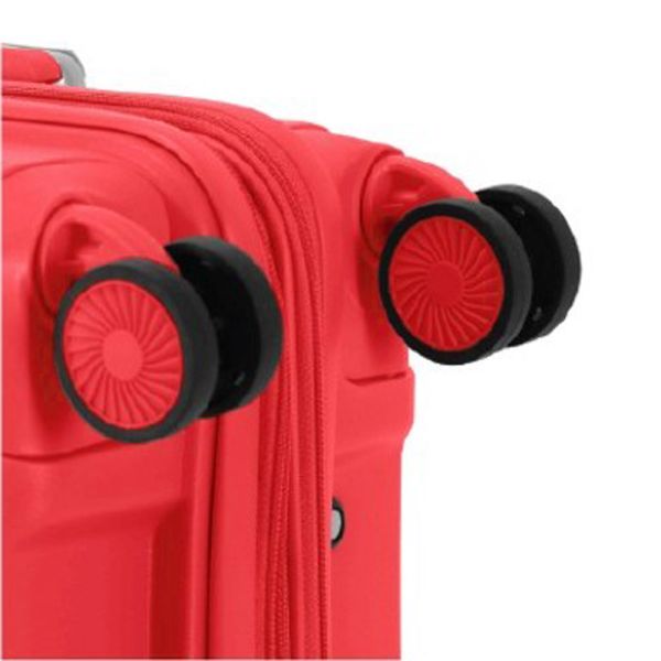 Cabin Hard Expandable Luggage 4 Wheels Nautica 2923 Red
