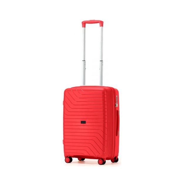 Cabin Hard Expandable Luggage 4 Wheels Nautica 2923 Red