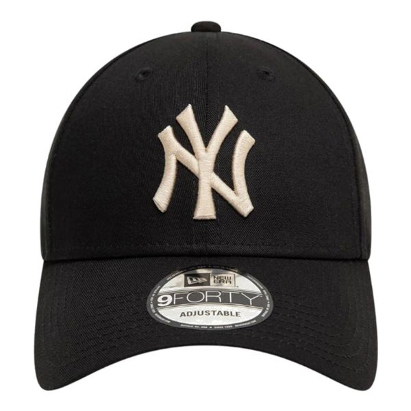 Καπέλο τζόκεϊ μαύρο New York Yankees New Era 9Forty League Essential Cap  Black / Stone
