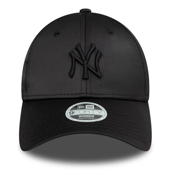 Women's Cap New York Yankees New Era 9Forty Satin Black / Black