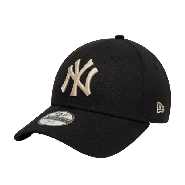 Summer Cotton Cap New York Yankees New Era 9Forty Youth  CHYT League Essential Black / Stone