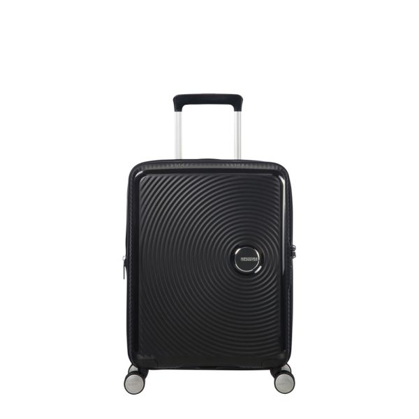 Hard Cabin Spinner Expandable Luggage American Tourister Soundbox 55/20 Black