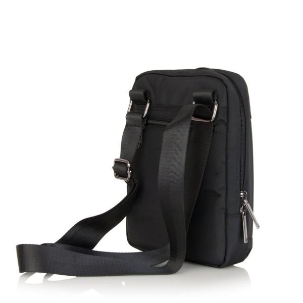 Τσαντάκι ώμου μαύρο ανδρικό Beverly Hills Polo Club Portland Shoulder Bag BH-1551 Black