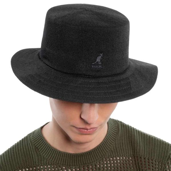 Καπέλο καλοκαιρινό μαύρο Kangol  Tropic Rap Hat Black