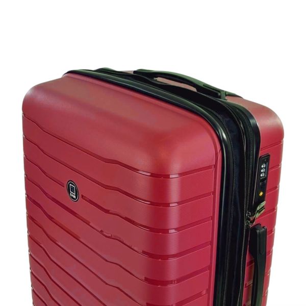 Cabin Hard Expandable Luggage 4 Wheels Rain 4W RB80134 55cm Bordeaux