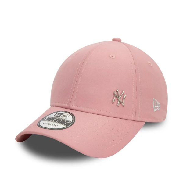 Καπέλο τζόκεϊ ροζ New York Yankees New Era Cap Mlb Flawless Logo Basic 940 Dark Pink