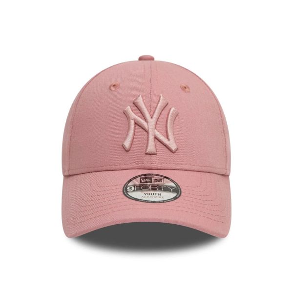 Καπέλο τζόκεϊ παιδικό ροζ New York Yankees New Era 9Forty CHYT League Essential Dark Pink