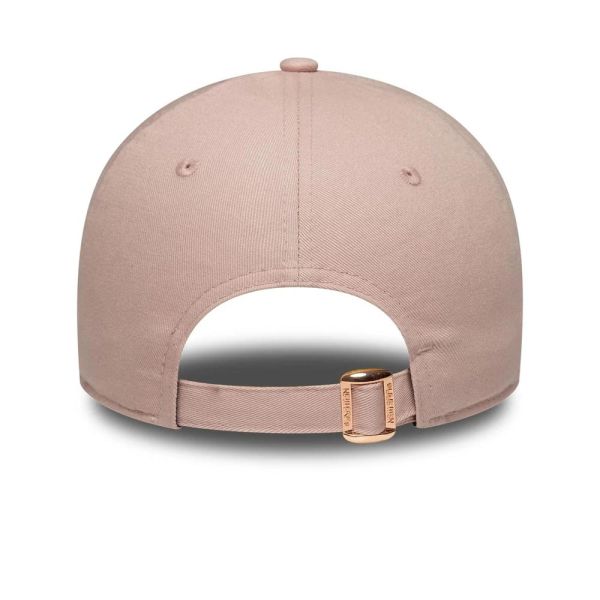 Καπέλο τζόκεϊ παστέλ ροζ New York Yankees New Era 9Forty Women's Metallic Logo Pink / Gold