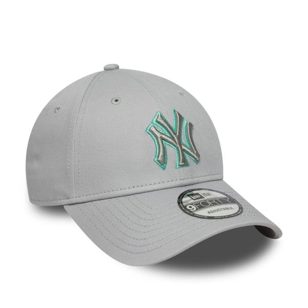 Καπέλο τζόκεϊ γκρι New York Yankees New Era 9Forty Team Outline Grey