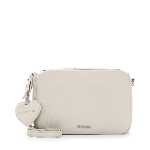 Τσάντα ώμου μεσαία γυναικεία μπεζ Emily & Noah Enie Shoulder Bag