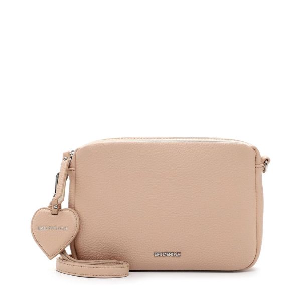 Τσάντα ώμου μεσαία γυναικεία ροζ Emily & Noah Enie Shoulder Bag