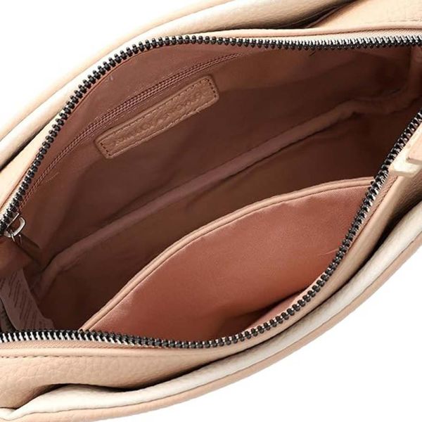 Τσάντα ώμου μεσαία γυναικεία ροζ Emily & Noah Enie Shoulder Bag