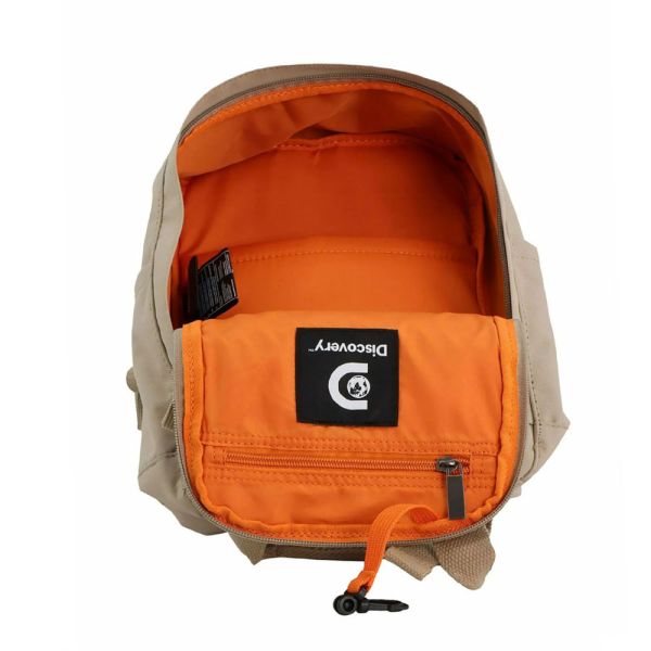 Σακίδιο πλάτης μπεζ Discovery Cave Backpack D00810.100 Sand