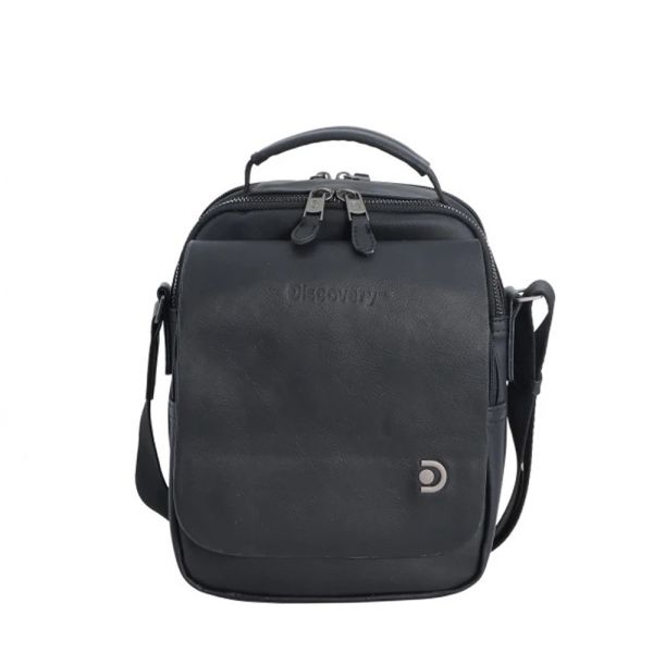 Τσάντα ανδρική ώμου & χεριού μαύρη Discover Heritage Utility Bag With Handle Black
