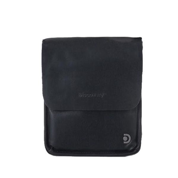Τσάντα ώμου ανδρική με καπάκι μαύρη Discovery Heritage D03351.06 Black