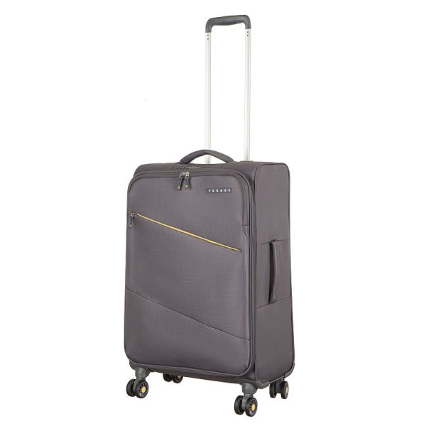 Βαλίτσα μαλακή μεσαία γκρι με 4 ρόδες  Verage Bristol 4W M Grey