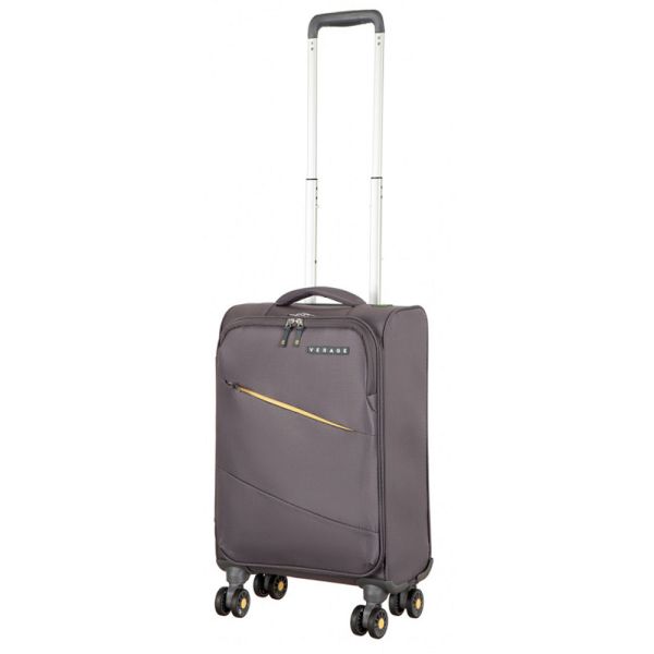Βαλίτσα μαλακή καμπίνας γκρι με 4 ρόδες  Verage Bristol 4W S Grey