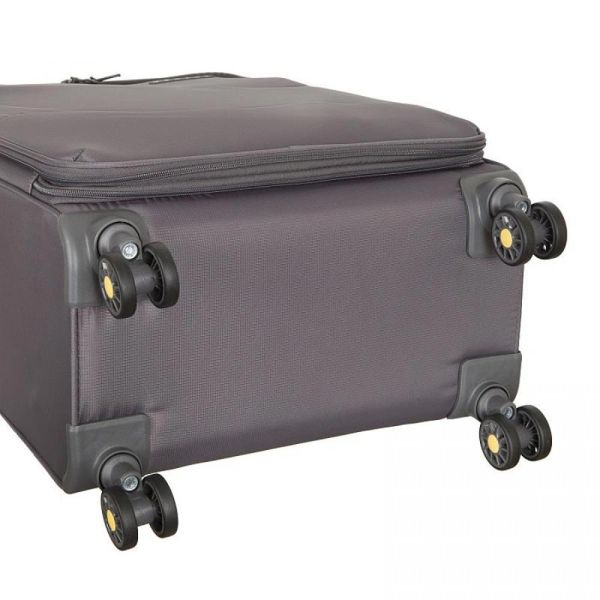 Βαλίτσα μαλακή καμπίνας γκρι με 4 ρόδες  Verage Bristol 4W S Grey