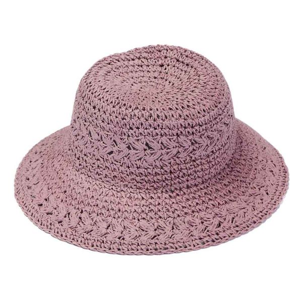 Women's Summer Straw Hat Lilac
