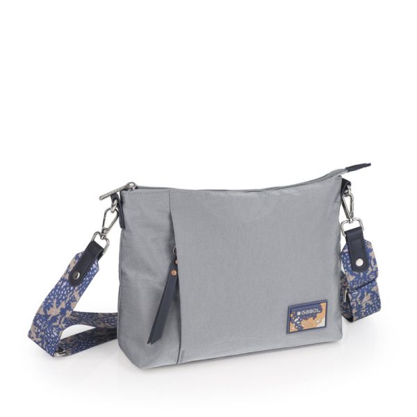 Τσάντα ώμου γυναικεία γκρι Gabol Luz Shoulder Bag 603805