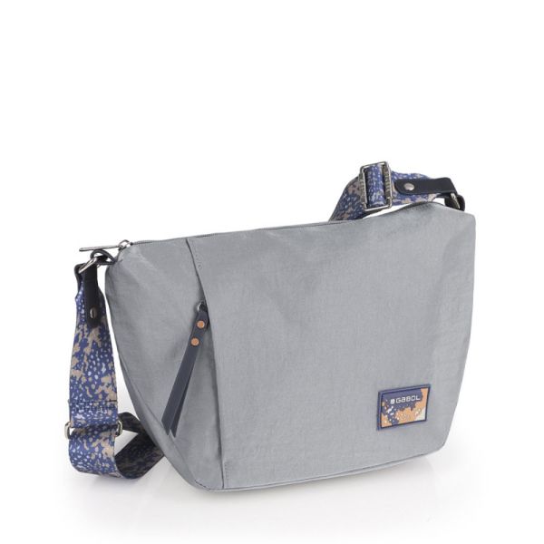 Τσάντα ώμου γυναικεία γκρι Gabol Luz Shoulder Bag 603811