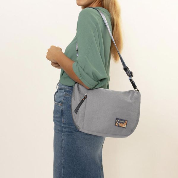 Τσάντα ώμου γυναικεία γκρι Gabol Luz Shoulder Bag 603811