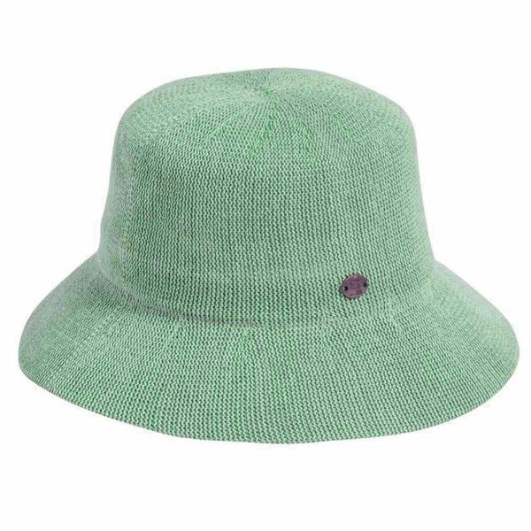 Καπέλο γυναικείο ψάθινο πράσινο Women's Straw Bucket Hat Green