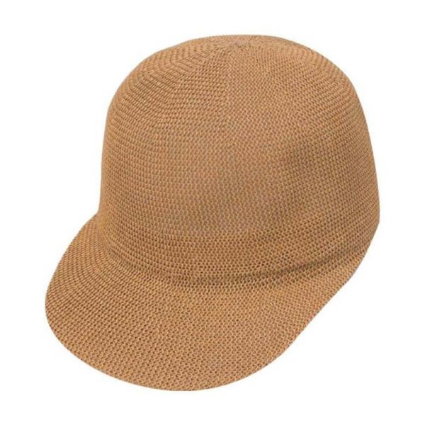 Καπέλο τζόκεϊ  ψάθινο γυναικείο κάμελ Ladies Straw Cap
