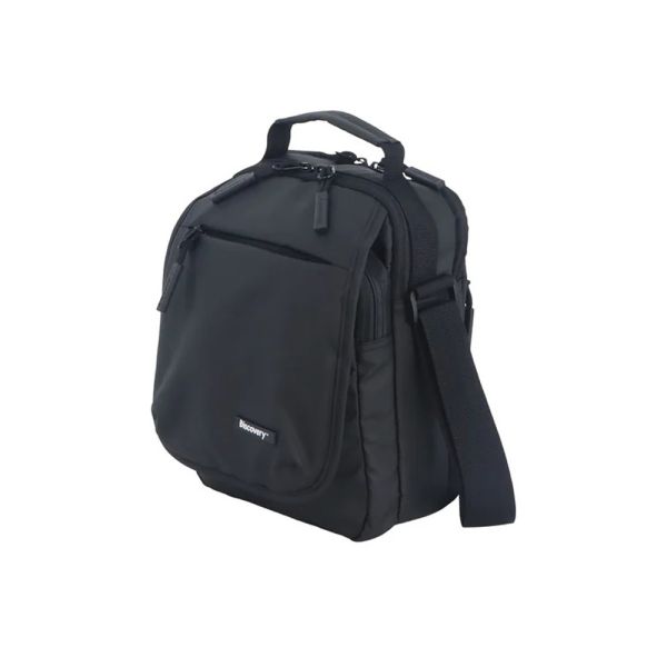 Τσάντα ανδρική ώμου & χεριού μαύρη Discover Urban Handle Shoulder Bag D03445.06 Black