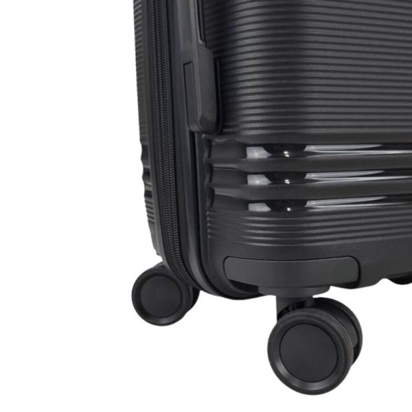 Βαλίτσα σκληρή  μικρή επεκτάσιμη μαύρη Seagull SG182 - S
