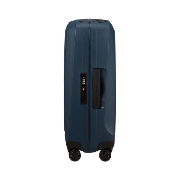 Βαλίτσα σκληρή 4 ρόδες μικρή μπλε Samsonite Essens Spinner 55 / 20 Midnight Blue