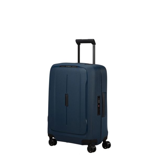 Βαλίτσα σκληρή 4 ρόδες μικρή μπλε Samsonite Essens Spinner 55 / 20 Midnight Blue