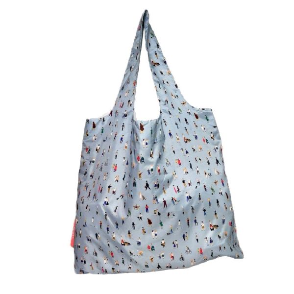 Τσάντα αγορών σιέλ Cedon Easy Bag 3.0 Happy Life