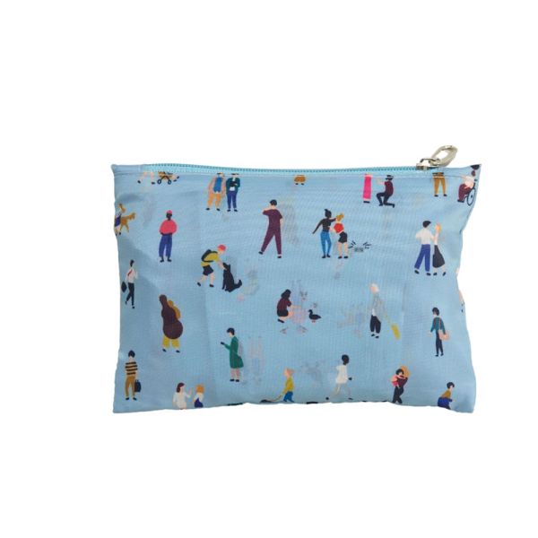 Τσάντα αγορών σιέλ Cedon Easy Bag 3.0 Happy Life
