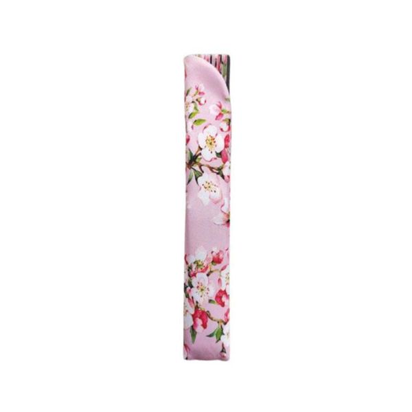 Βεντάλια ξύλινη ροζ με φλοράλ μοτίβο Cedon Cherry Blossom