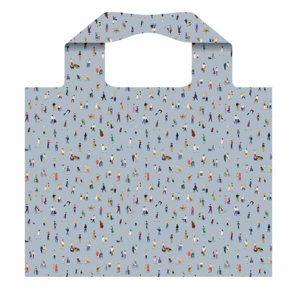 Τσάντα αγορών σιέλ Cedon Easy Bag 3.0 Happy Life